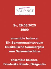 Ein Sommernachtstraum - Musikalische Sommergala zum Saisonabschluss